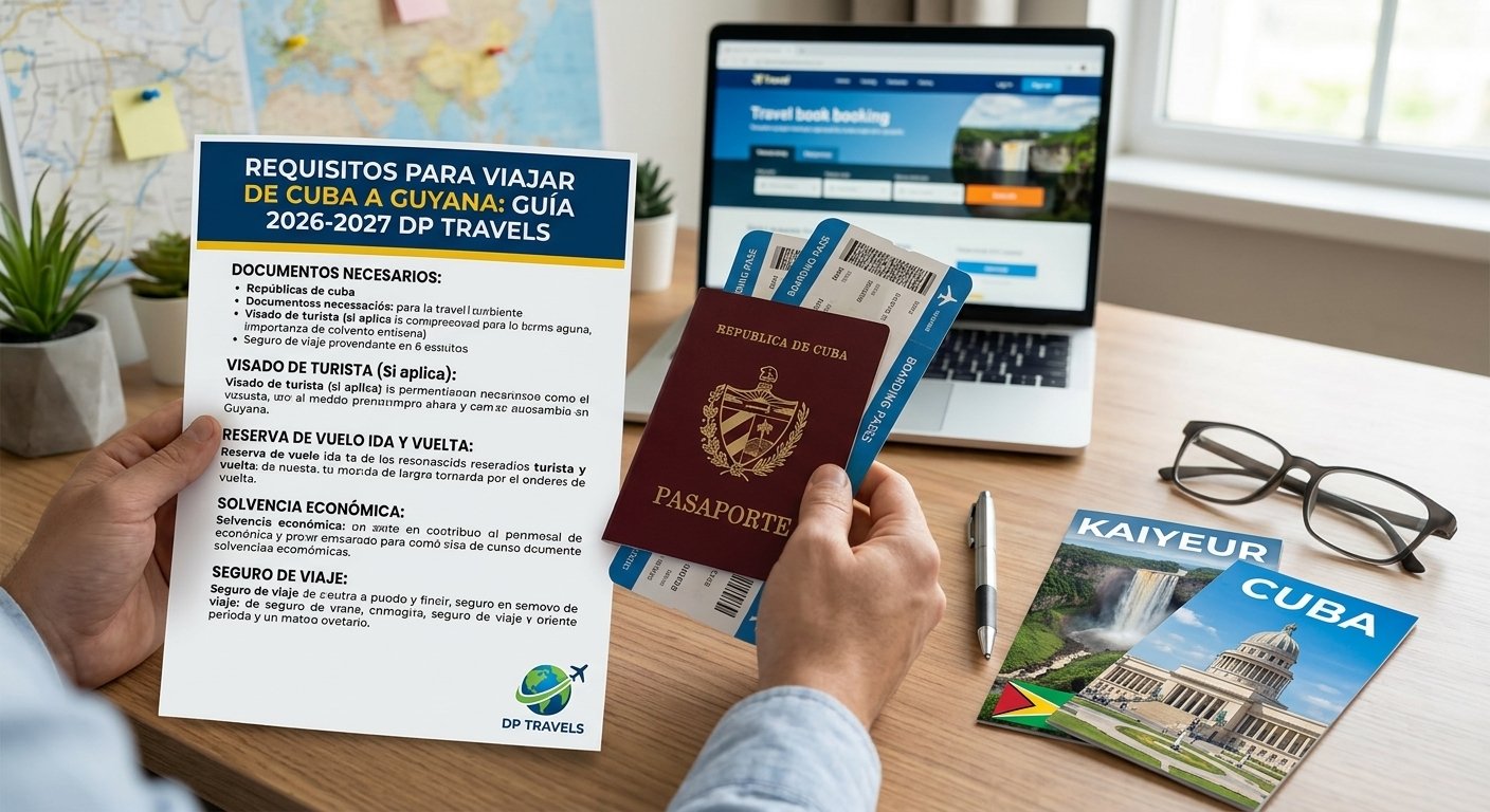 Requisitos para viajar de Cuba a Guyana (2026-2027): Guía definitiva