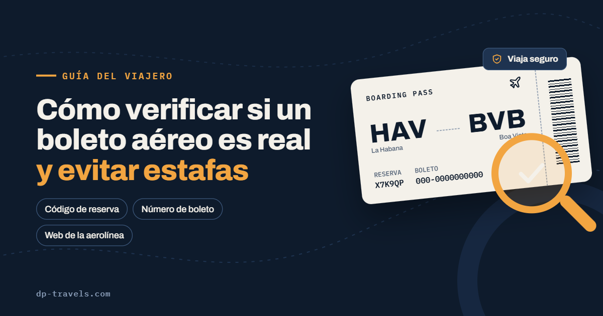 Cómo verificar si un boleto aéreo es real y evitar estafas